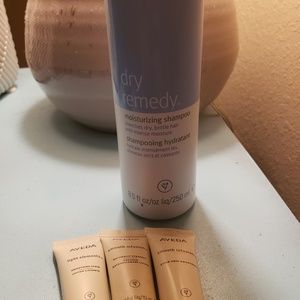 Aveda Dry Remedy 8.5 oz shampoo and samples